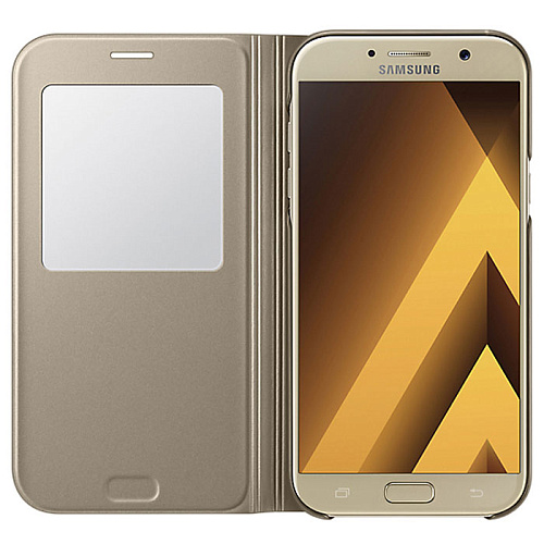 Чехол для Samsung Galaxy A7 (2017) SM-A720F S-View Standing Cover золотистый