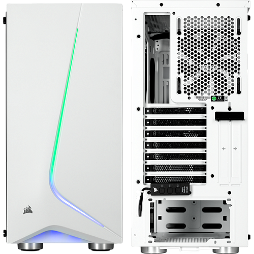 Корпус ATX Miditower Corsair Carbide SPEC-06 RGB Tempered Glass CC-9011147-WW White