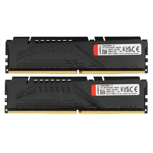 Модуль памяти DIMM 64Gb 2х32Gb DDR5 PC48000 6000MHz Kingston Fury Beast Black EXPO (KF560C36BBEK2-64)