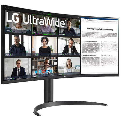 Монитор 34" LG UltraWide 34WR55QK-B VA 3440x1440 5 ms HDMI, DisplayPort