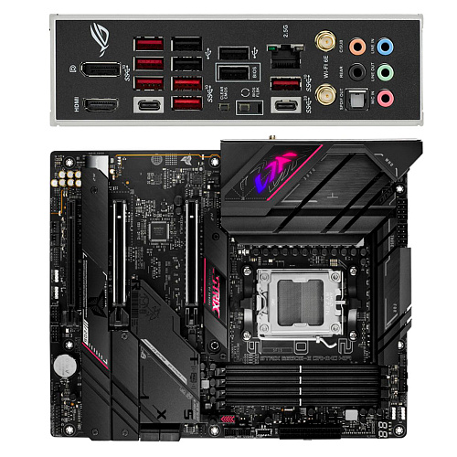 Материнская плата ASUS ROG Strix B650E-E Gaming WiFi B650 Socket AM5 4xDDR5, 4xSATA3, RAID, 4xM.2, 3xPCI-E16x, 6xUSB3.2, 2xUSB3.2 Type C, DP, HDMI, WiFi, 2.5Glan, ATX