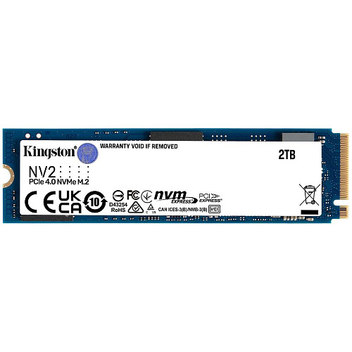 Внутренний SSD-накопитель 2000Gb Kingston NV2 SNV2S/2000G M.2 2280 PCIe NVMe 4.0 x4