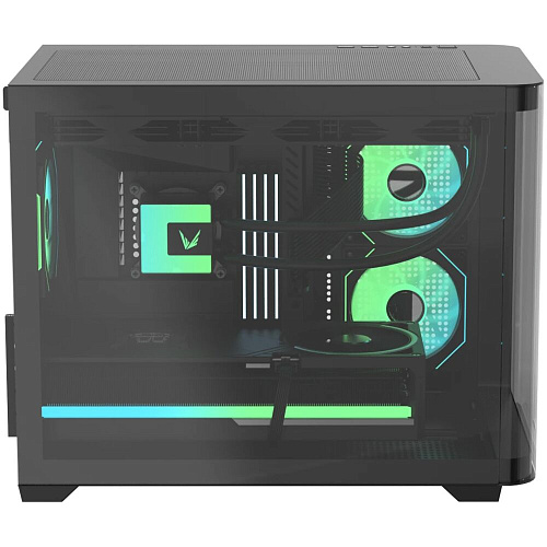 Корпус MicroATX Minitower Formula Crystal U2M Floe Black
