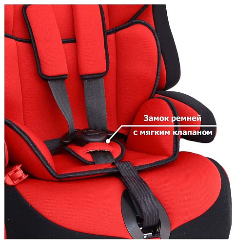 Автокресло Siger Прайм ISOFIX (красный)