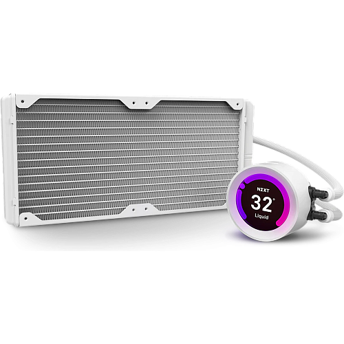 Система водяного охлаждения NZXT Water Cooler Kraken Z63 RGB White (S1150/1151/1155/1200, S2066, S2011, AM4) RL-KRZ63-RW Ret