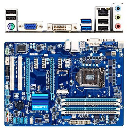 Материнская плата Gigabyte GA-B75-D3V Soc-1155, B75, 4xDDR3, 2xPCI-Ex16, 1xSATA3, 4xUSB3.0, GLan ATX УЦЕНКА