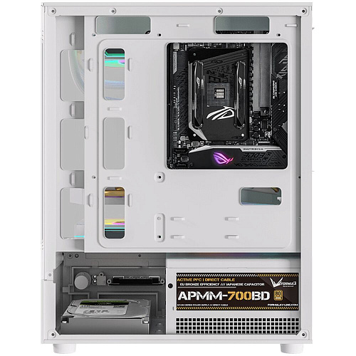 Корпус MicroATX Minitower Formula Crystal Z1CM Plus White AR