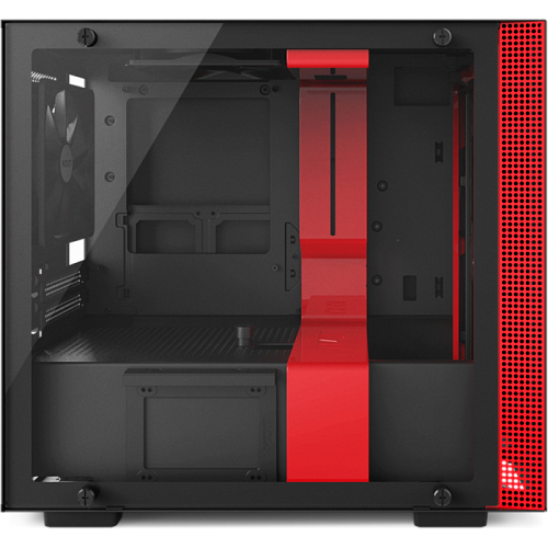 Корпус Mini-ITX Minitower NZXT H200i CA-H200W-BR Mini-ITX Black/Red