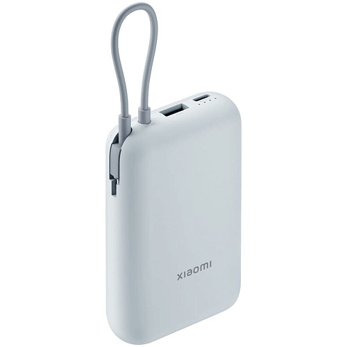 Внешний аккумулятор Xiaomi Power Bank 10000mAh (Integrated Cable) Ice Blue