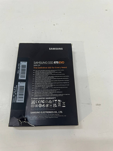 Внутренний SSD-накопитель 500Gb Samsung 870 Evo (MZ-77E500BW) SATA3 2.5" УЦЕНКА