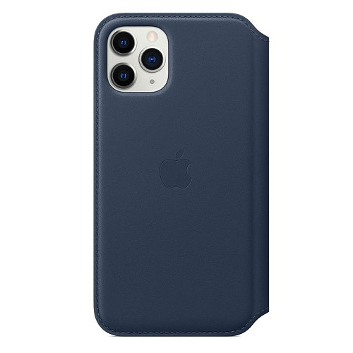 Чехол для Apple iPhone 11 Pro Leather Folio Deep Sea Blue