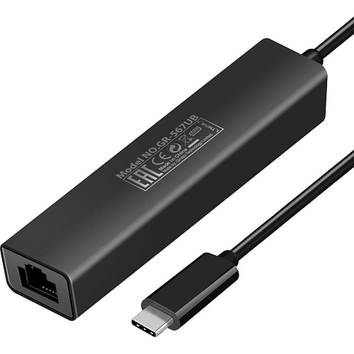 Card Reader внешний GiNZZU, (GR-567UB) Черный Type C HDMI+2xUSB3.0+U3:SD/microSD