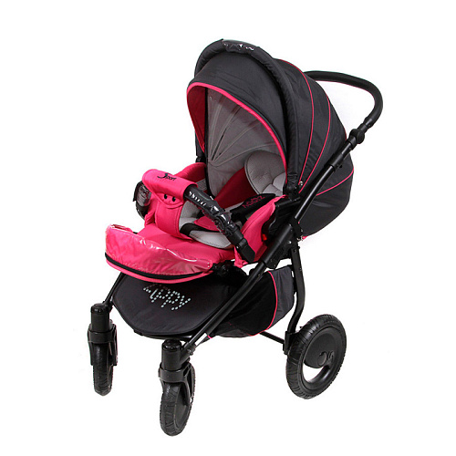 Прогулочная коляска Tutis Zippy Sport Plus Серый/фуксия