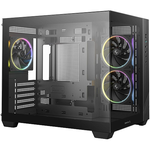 Корпус MicroATX Minitower Deepcool CG330 3F черный