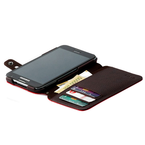 Чехол для Samsung Galaxy Note II N7100 Zenus Case Masstige Color Edge Diary Red