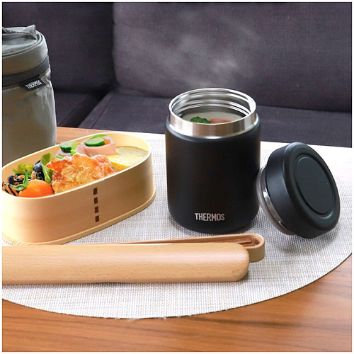 THERMOS Термос для еды JBR-501 BK, черный, 0,5 л.
