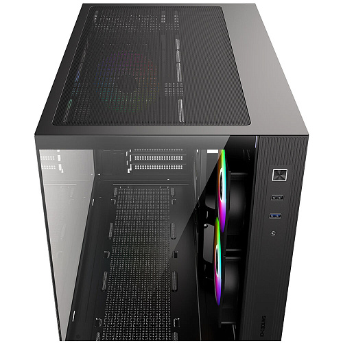 Корпус MicroATX Miditower ID-Cooling View 500 ARGB Black