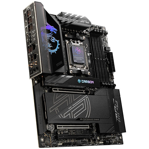 Материнская плата MSI MPG X870E Carbon WiFi Socket-AM5 AMD X870E 4xDDR5, 4xSATA3, RAID, 4xM.2, 3xPCI-E16x, 9xUSB3.2, 2xUSB3.2 Type C, DP, HDMI, WiFi, 2xGlan, ATX Ret