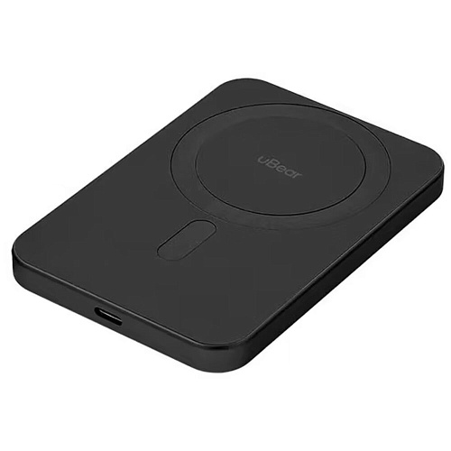Внешний аккумулятор uBear Accent Magnetic Power bank MagSafe Qi2 5000mAh Black