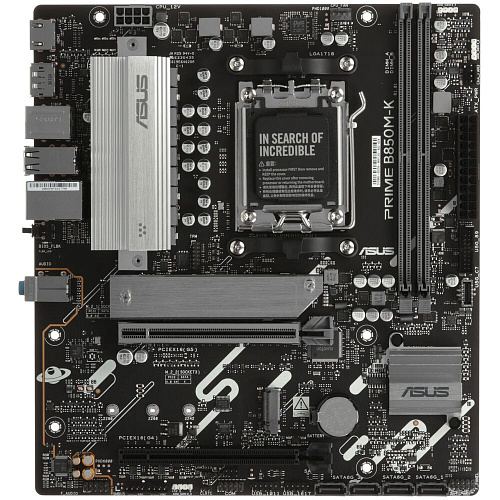 Материнская плата ASUS Prime B850M-K B850 Socket AM5 2xDDR5, 4xSATA3, RAID, 2xM.2, 2xPCI-E16x, 4xUSB3.2, DP, HDMI, 2.5Glan, mATX