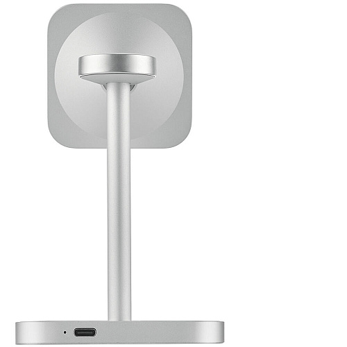 Беспроводная зарядная панель 3 в 1 Для IPhone, Apple Watch, Airpods uBear Evoke Qi2.2 25W Silver
