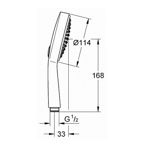 Ручной душ Grohe Power&Soul Cosmopolitan 115 II EcoJoy 27661000