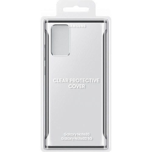 Чехол для Samsung Galaxy Note 20 SM-N980 Clear Protective Cover чёрный\прозрачный УЦЕНКА