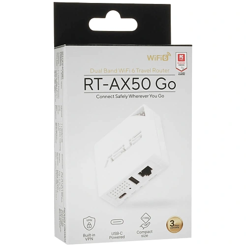 Беспроводной маршрутизатор ASUS RT-AX50 GO 802.11 /n/ax 2,4 ГГц и 5ГГц