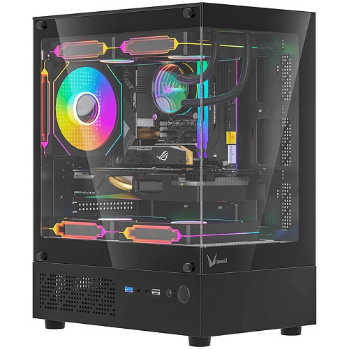 Корпус MicroATX Minitower Formula Crystal Z1CM Black