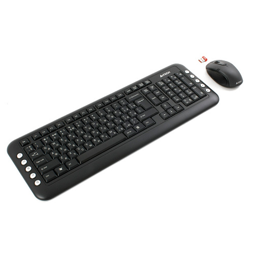 Клавиатура+мышь A4Tech 7200N Black USB