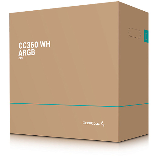Корпус MicroATX Minitower Deepcool CC360 WH ARGB белый