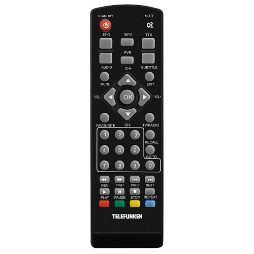 Ресивер Telefunken TF-DVBT209 черный DVB-T2