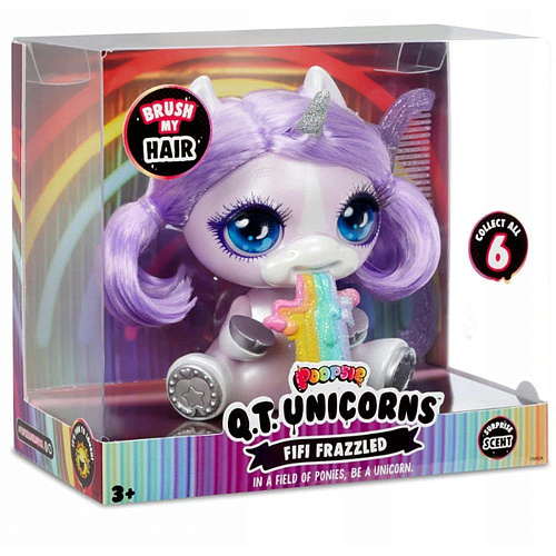 Poopsie Surprise Unicorn Фигурка единорога с волосами c аксессуарами 567301 Fifi Frazzled