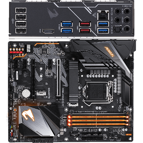 Материнская плата Gigabyte Z390 AORUS Elite Z390 Socket-1151v2 4xDDR4, 6xSATA3, RAID, 2xM.2, 2xPCI-E16x, 5xUSB3.1, HDMI, Glan, ATX 