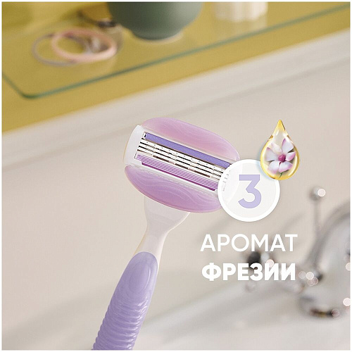 Gillette Venus Подарочный набор (Gillette Venus Станок Comfortglide Breeze c 1 сменной каcсетой + Pantene Шампунь Aqua Light, 250 мл.)