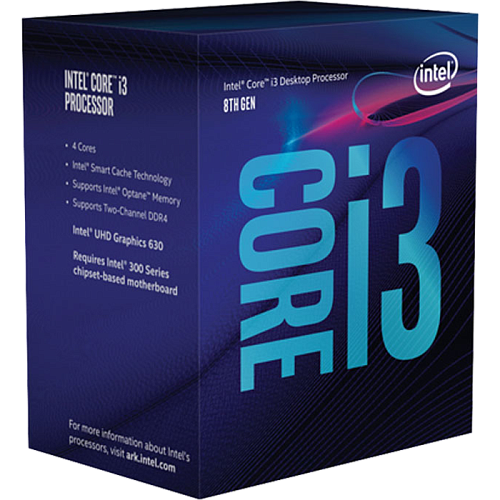 Процессор Intel Core i3-8300, 3.7ГГц, 4-ядерный, L3 8МБ, LGA1151v2, BOX