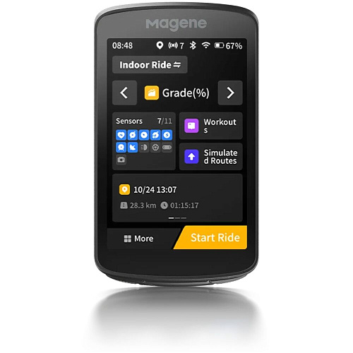Magene Велокомпьютер GPS C706 тип BI, черный