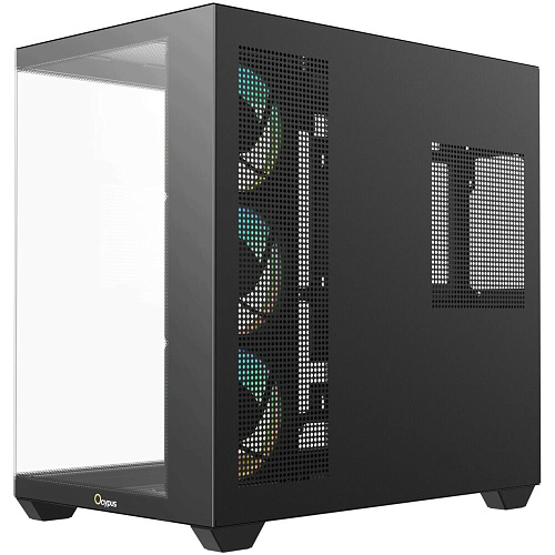 Корпус ATX Miditower Ocypus Gamma C74 BK ARGB Black