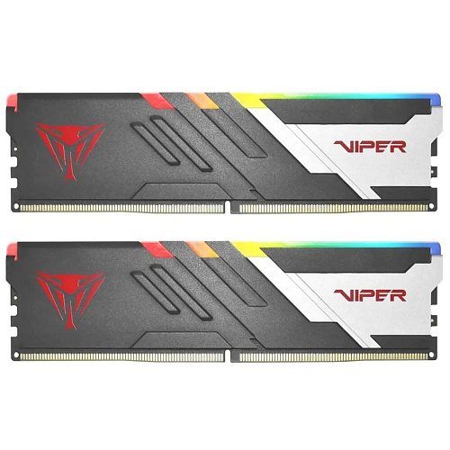 Модуль памяти DIMM 32Gb 2х16Gb DDR5 PC57600 7200MHz Patriot Memory Venom RGB Black (PVVR532G720C34K)