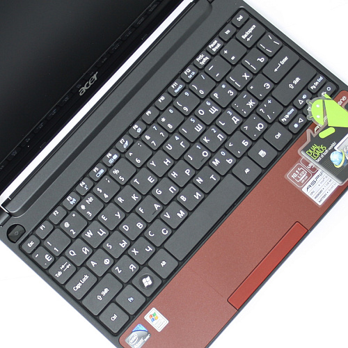 Нетбук Acer Aspire One D AOD255-2DQrr Atom-N450/1Gb/250Gb/W7ST 32 + Android/10"/Cam/red (LU.SDQ0D.056)