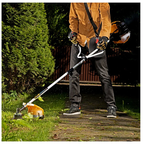 Бензиновый триммер Denzel DTL-52, 52 см3, неразъемная штанга 96265