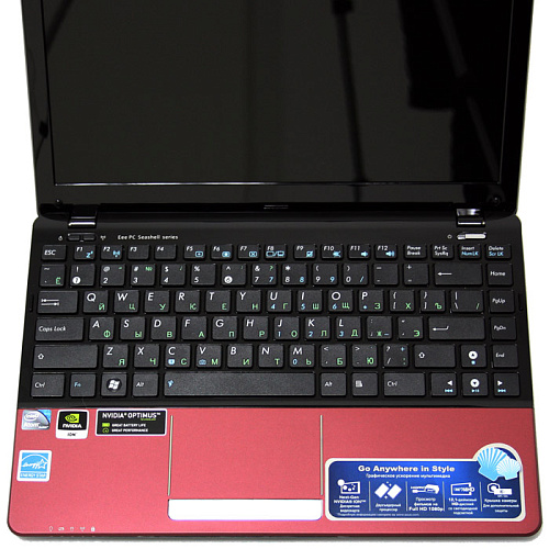 Нетбук Asus EEE PC 1215N Red Atom-D525/2Gb/500Gb/nVidia ION 2/12,1"HD/WiFi/BT/cam/5200mAh/Win7 HP