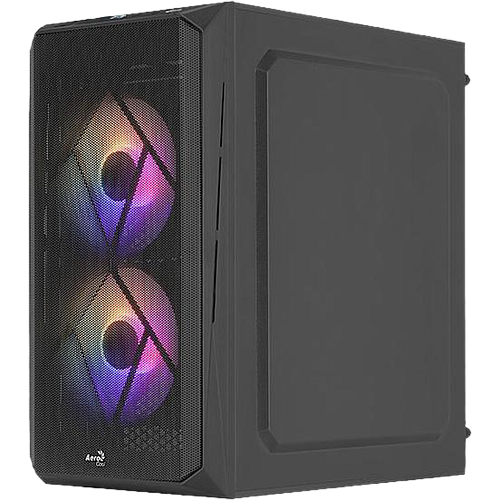Корпус MicroATX Minitower AeroCool Cs-107-A-BK-v2 FRGB Black