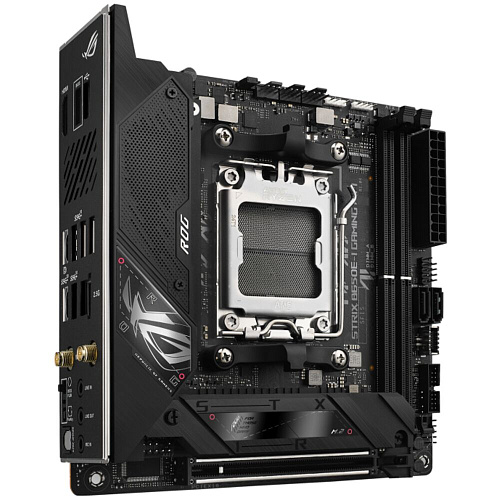 Материнская плата ASUS ROG Strix B650E-I Gaming WiFi B650 Socket AM5 2xDDR5, 2xSATA3, RAID, 2xM.2, 1xPCI-E16x, 4xUSB3.2, 2xUSB3.2 Type C, HDMI, Wi-Fi, 2.5Glan, mini-ITX