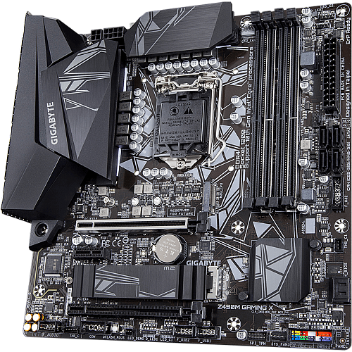 Материнская плата Gigabyte Z490M Gaming X Z490 Socket-1200 4xDDR4, 6xSATA3, RAID, 1xM.2, 2xPCI-E16x, 5xUSB3.2, 1xUSB3.2 Type C, HDMI, DP, Glan, mATX
