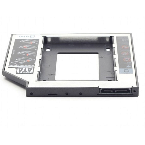 Салазки Gembird MF-95-02 для замены привода в ноутбуке 12.7мм на 2.5" HDD/SSD SATA 