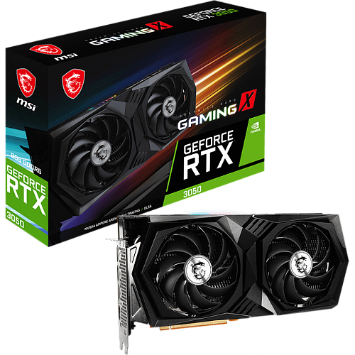 Видеокарта MSI GeForce RTX 3050 8192Mb, Gaming X 8G (RTX 3050 Gaming X 8G) 1xHDMI, 3xDP, Ret УЦЕНКА