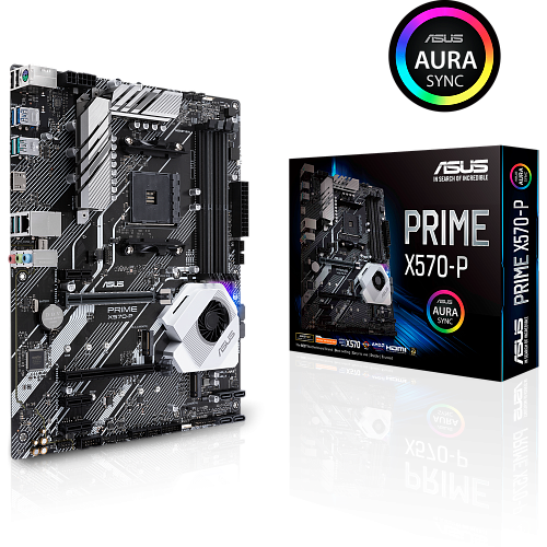 Материнская плата ASUS Prime X570-P Socket-AM4 AMD X570 4xDDR4, 6xSATA3, Raid, 2xM.2, 3xPCI-E 16x, 6xUSB 3.1, 1xGLAN,  HDMI ATX Ret
