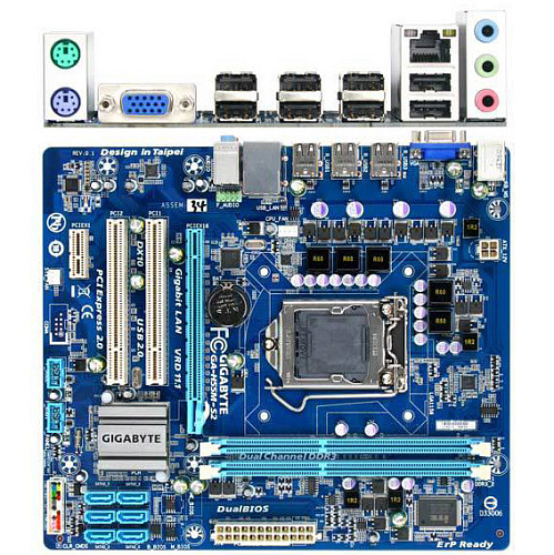 Материнская плата Gigabyte GA-H55M-S2 Soc-1156, H55, 2xDDR3, 1xPCI-E, GLan mATX УЦЕНКА