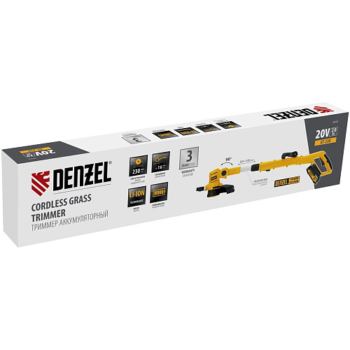 Аккумуляторный триммер Denzel GT-230 58701